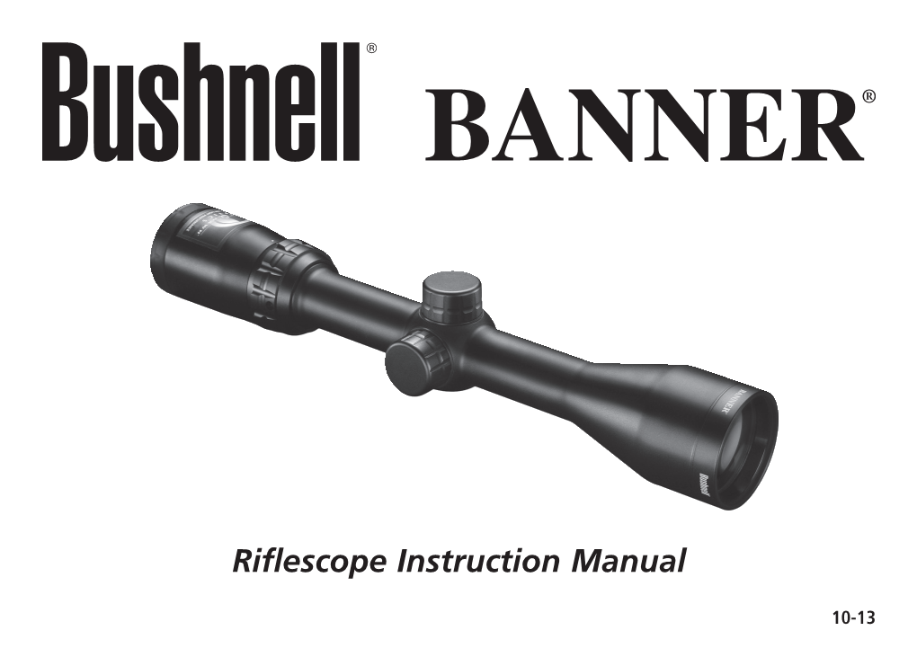 Riflescope Instruction Manual