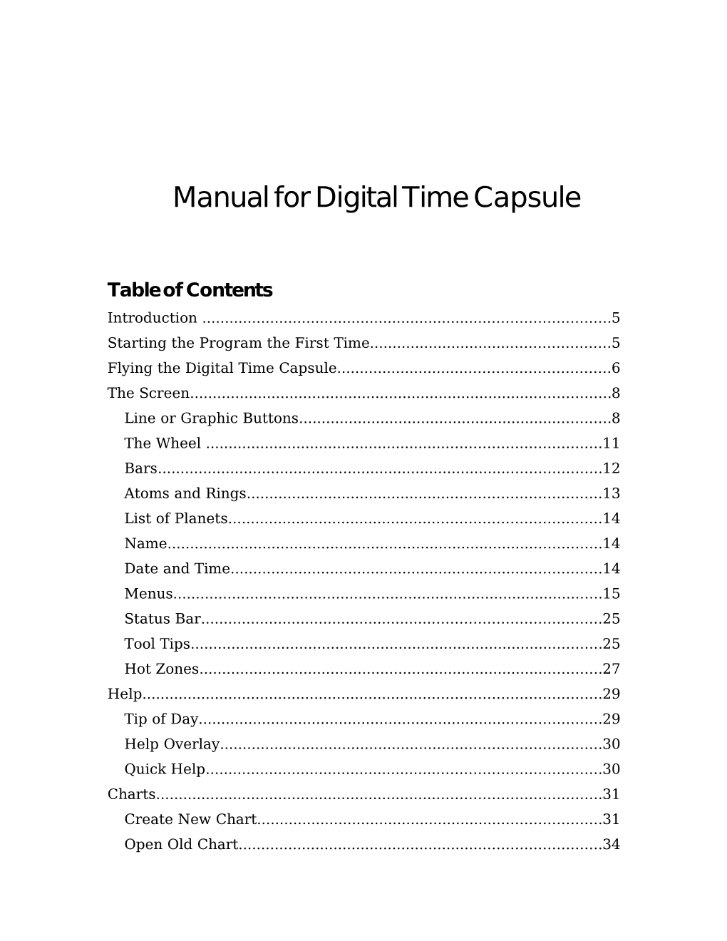 Manual for Digital Time Capsule