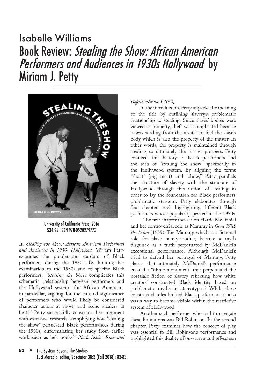 African American Performers and Audiences in 1930S Hollywood by Miriam J