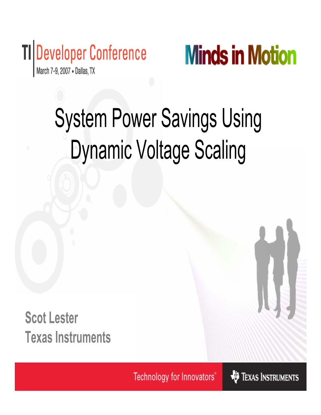 System Power Savings Using Dynamic Voltage Scaling