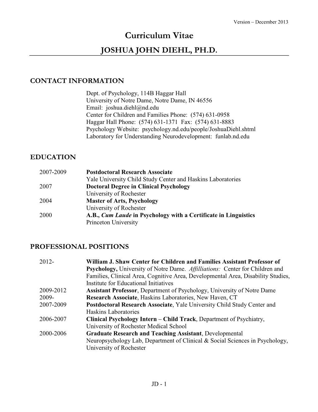 Curriculum Vitae