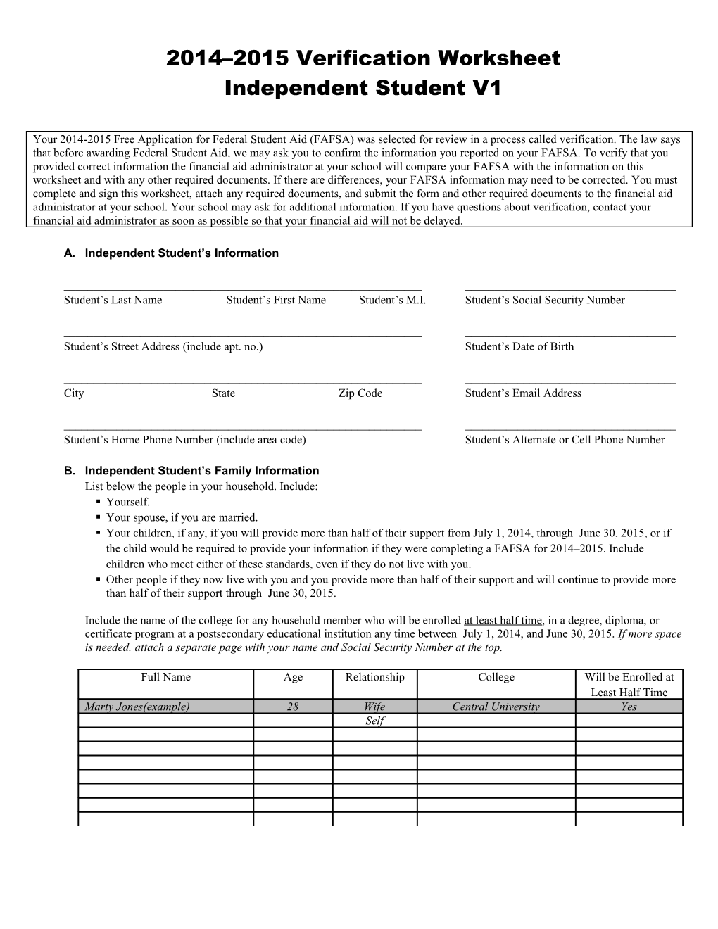 2014 2015 Verification Worksheet s1