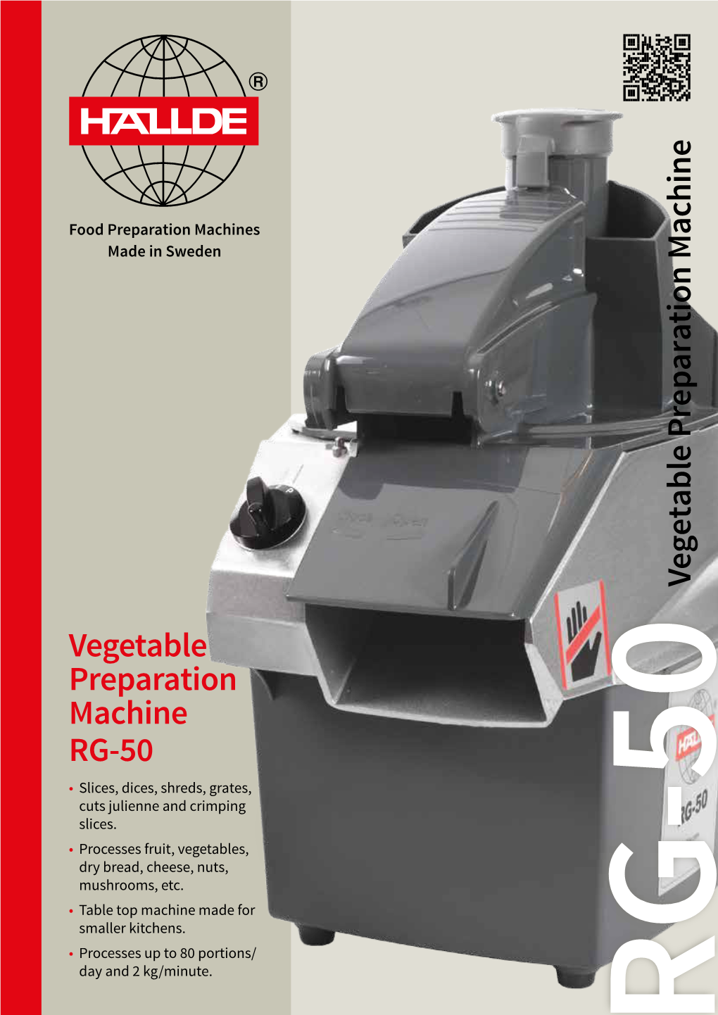 Vegetable Preparation Machine RG-50 Vegetable Preparation M