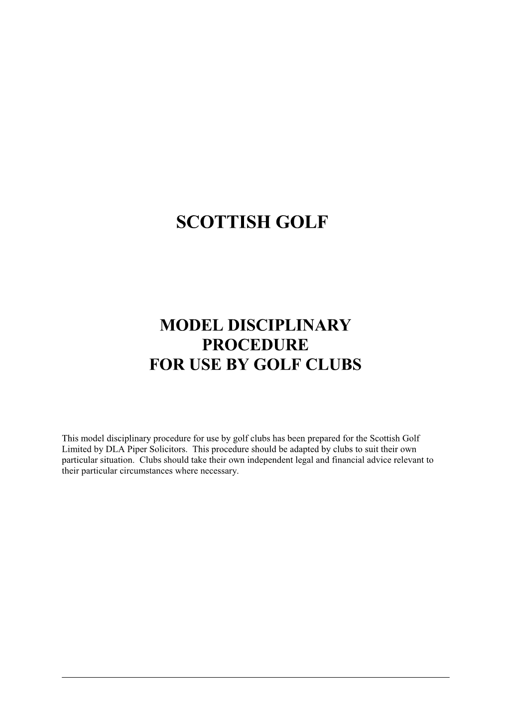 Scottish Golf