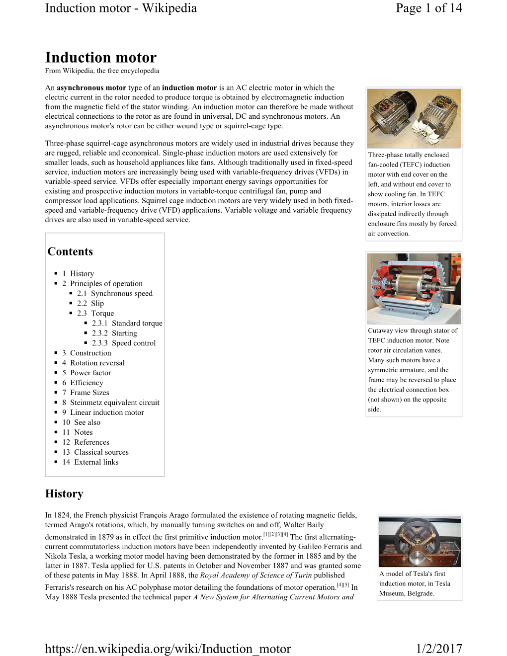 Induction Motor - Wikipedia Page 1 of 14