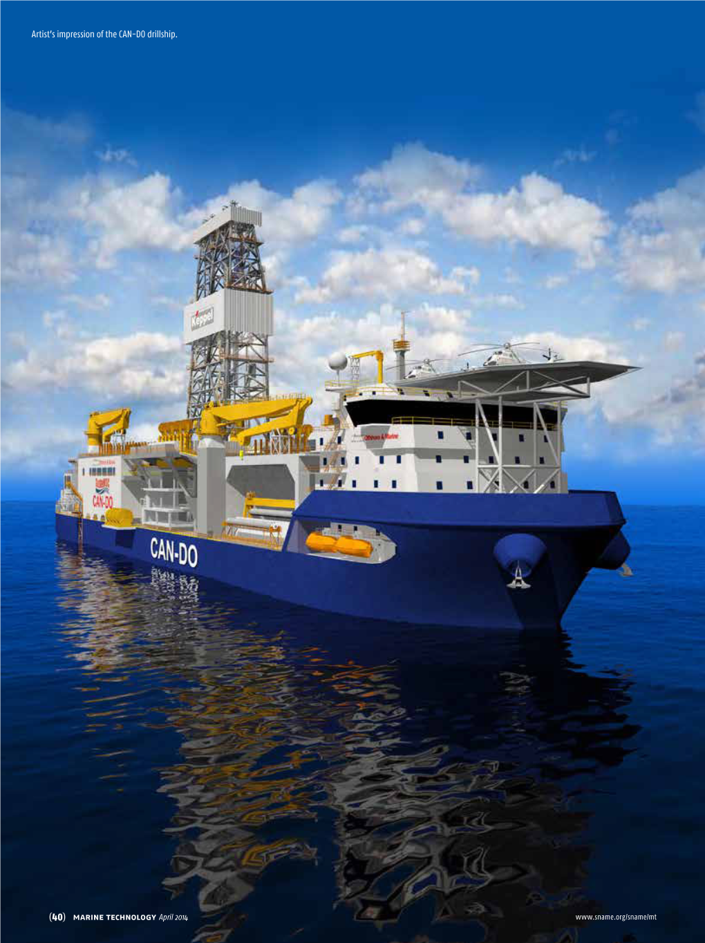 Artist's Impression of the CAN-DO Drillship