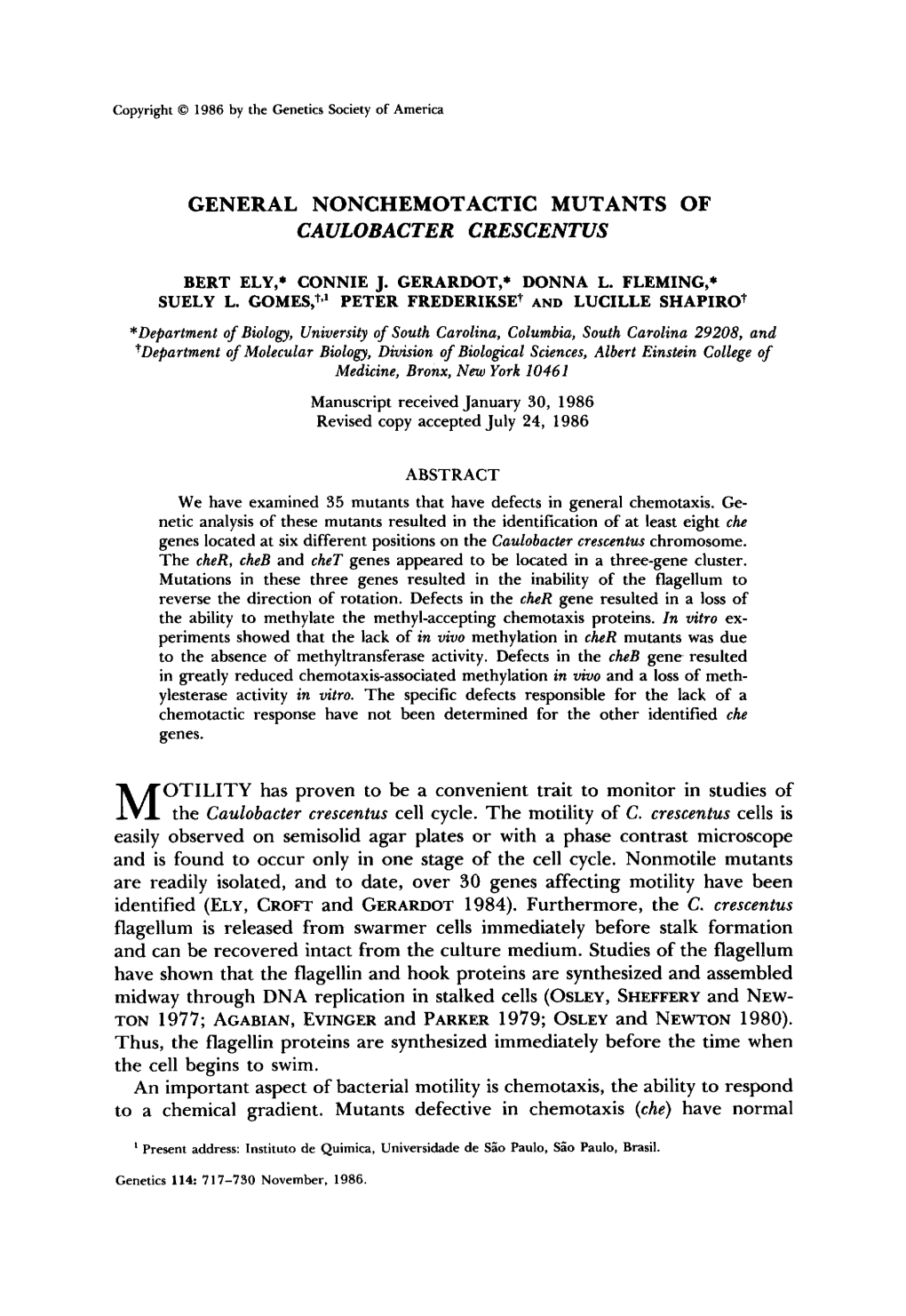 Caulobacter Crescentus