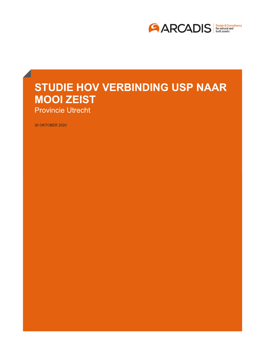 Studie HOV-Verbinding USP Naar Mooi Zeist