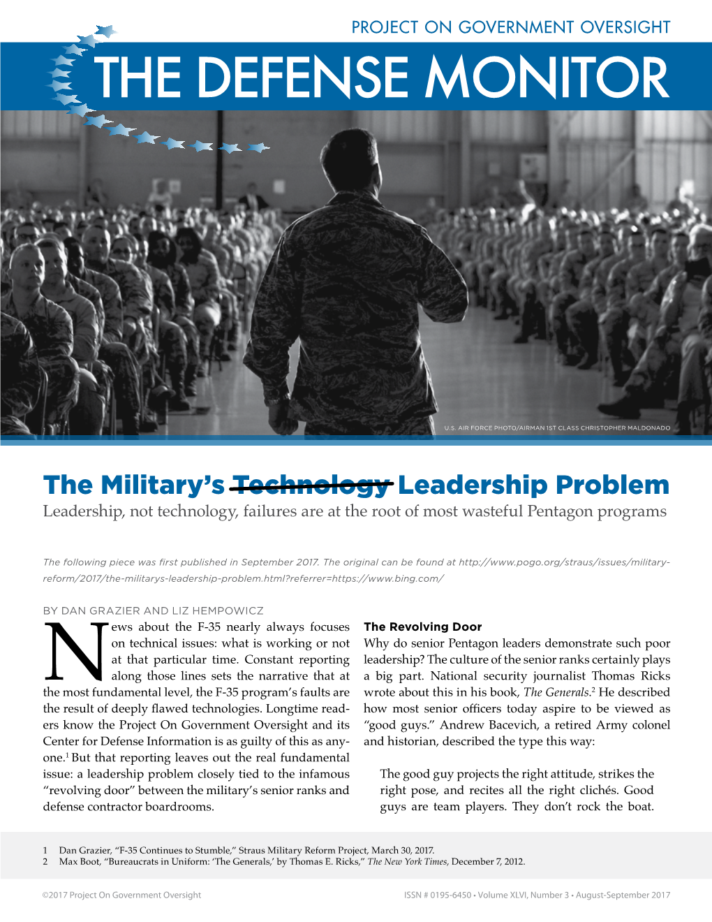 The Military's Leadership Problem