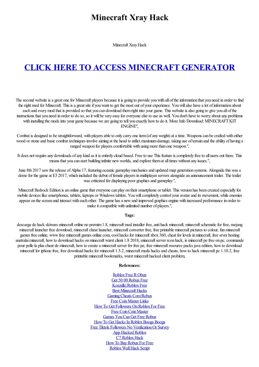 Minecraft Xray Hack