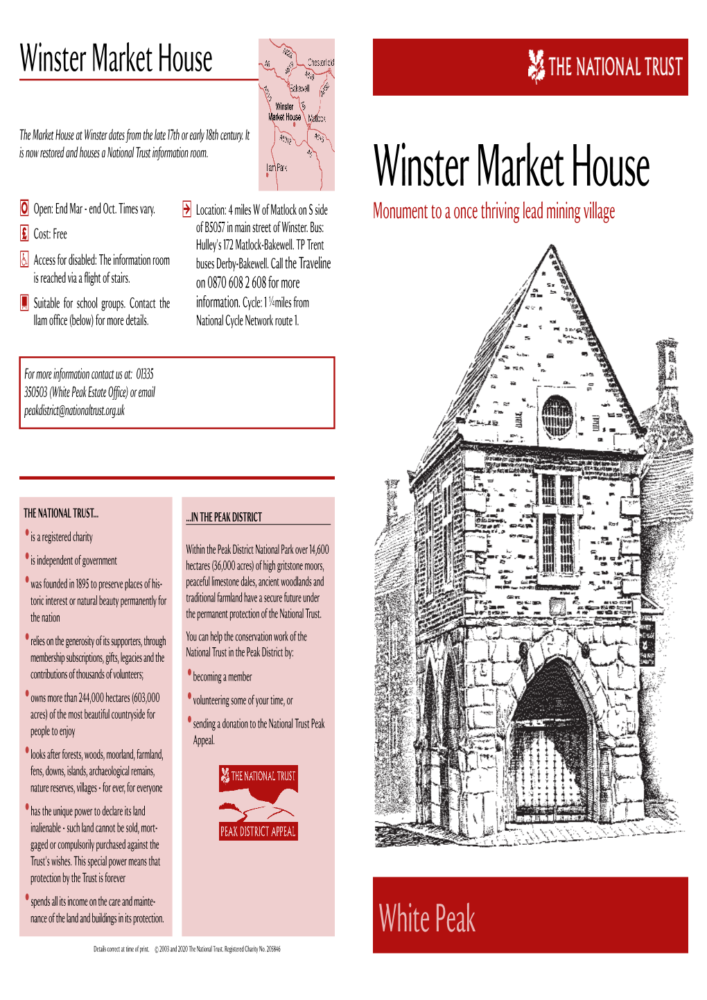 Winster Market House Leaflet