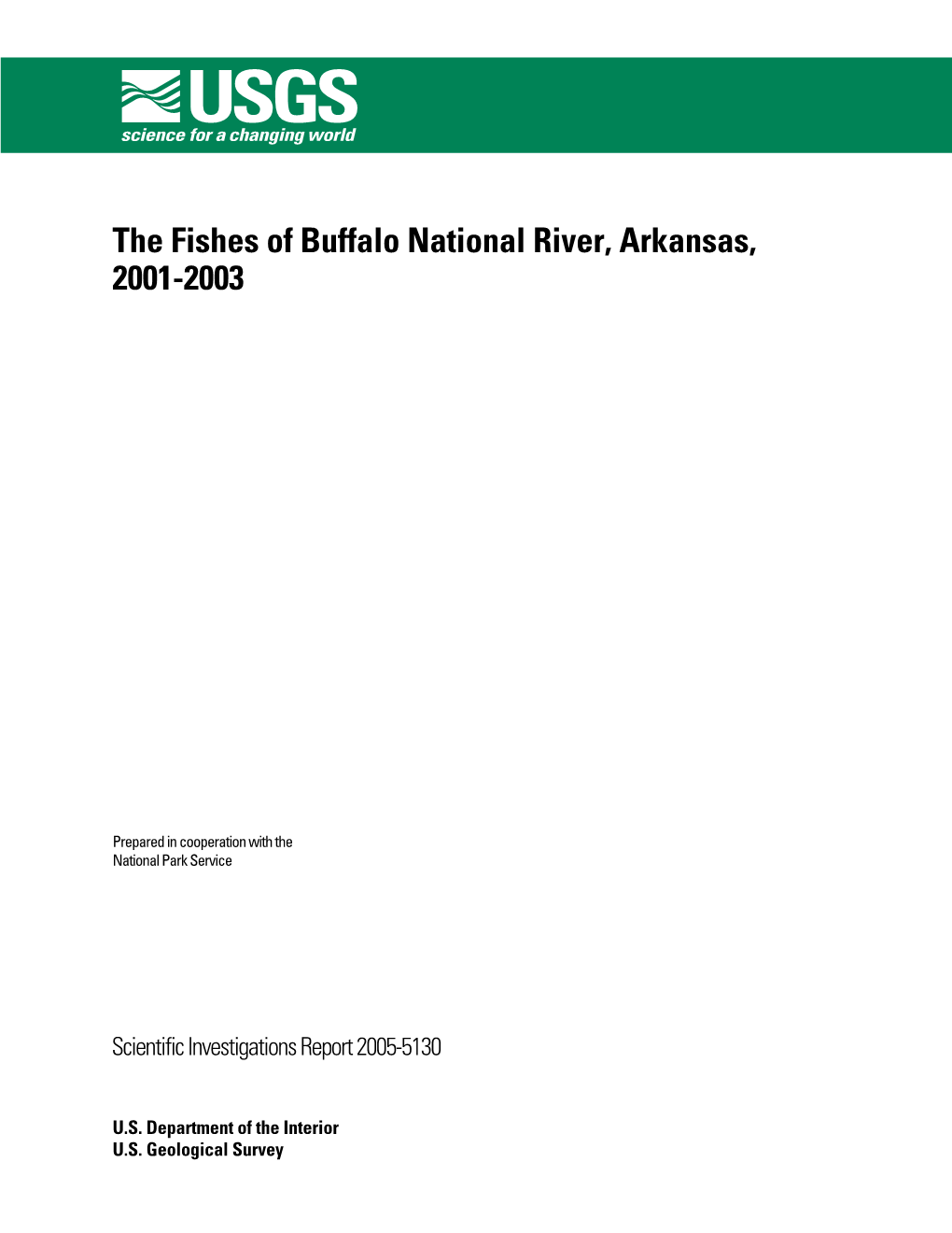 The Fishes of Buffalo National River, Arkansas, 2001-2003