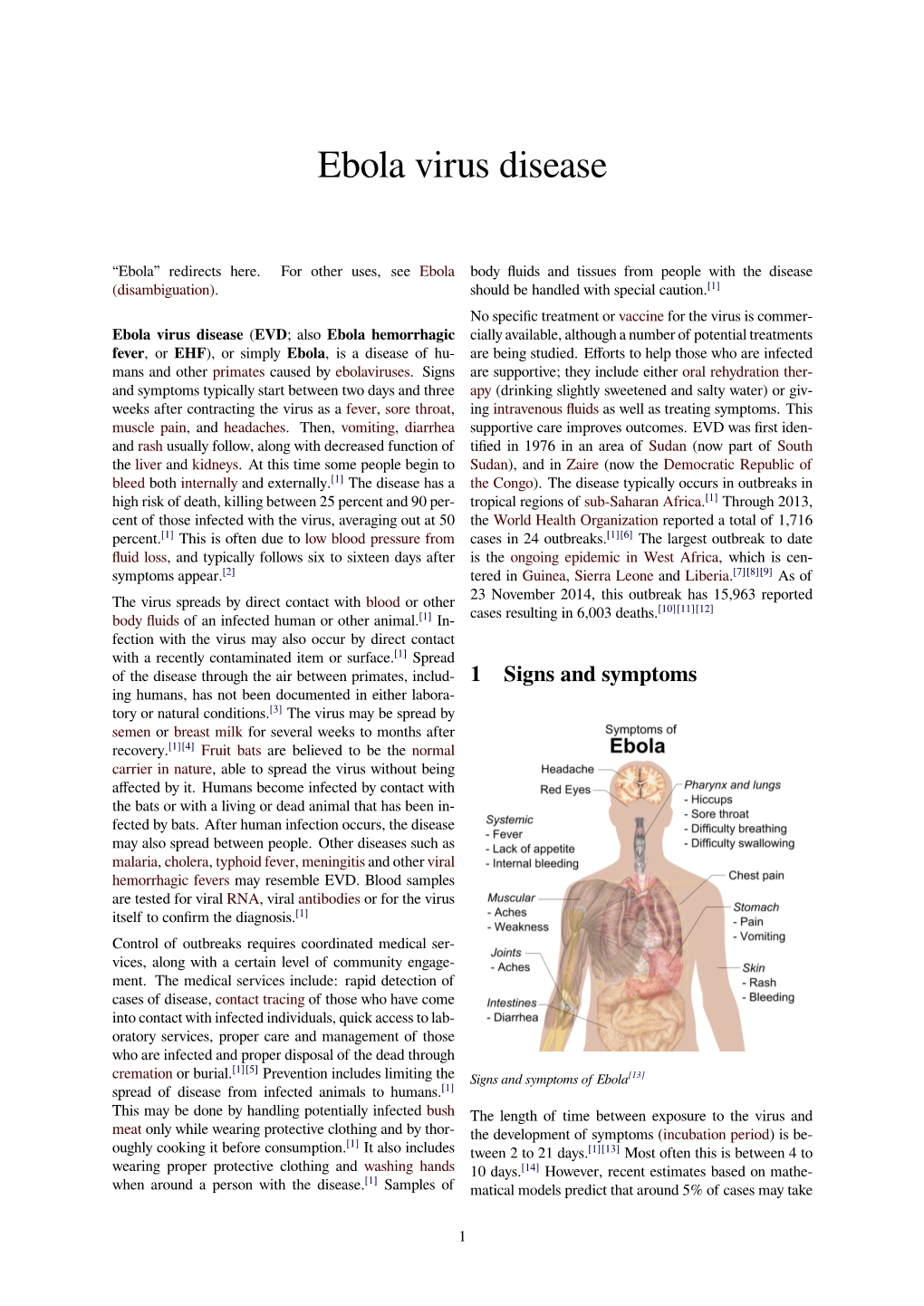 Ebola Virus Disease