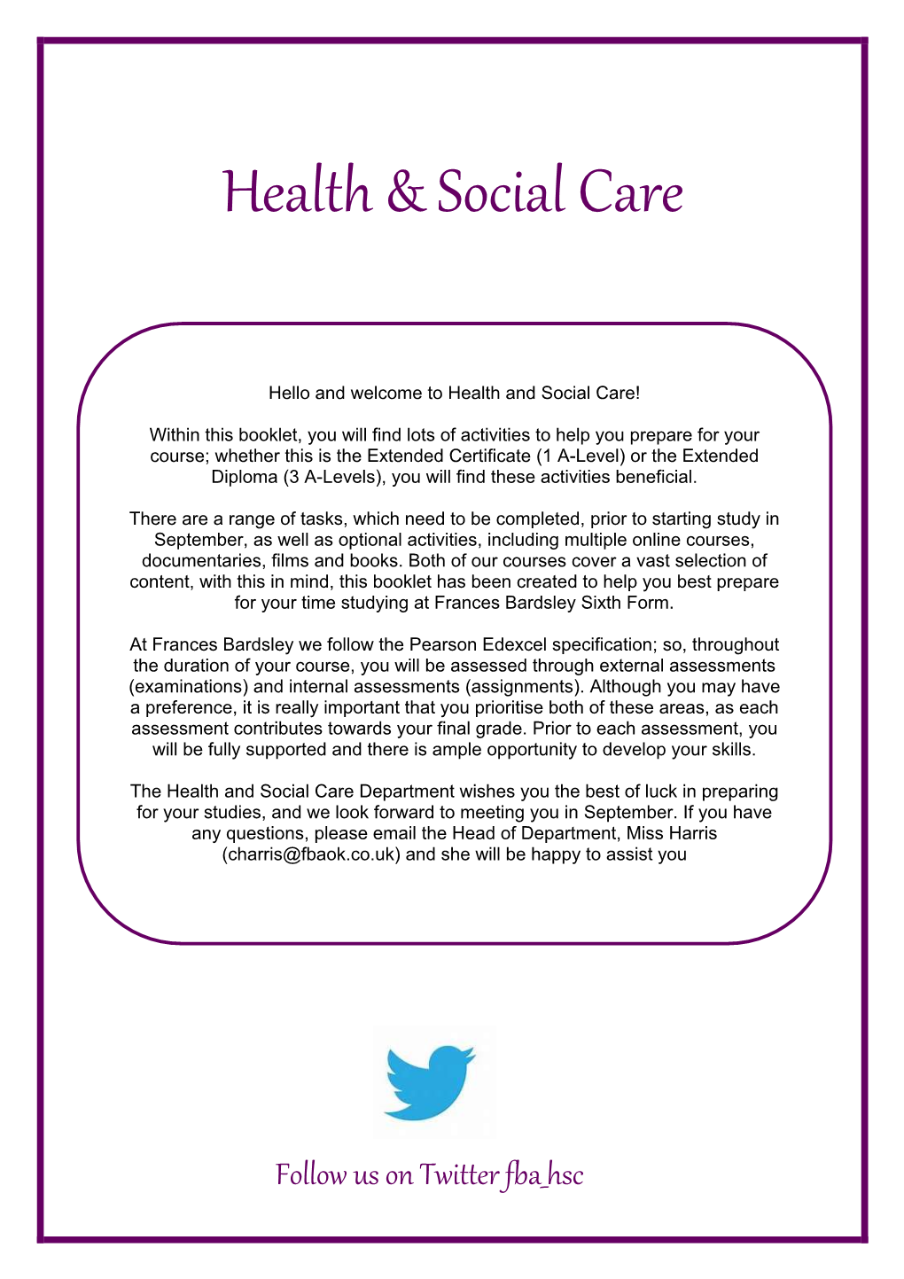 Health & Social Care