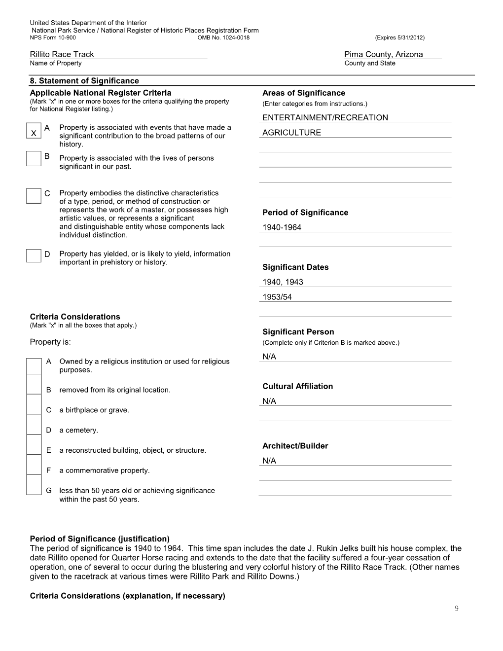 Detailed Description of Significance