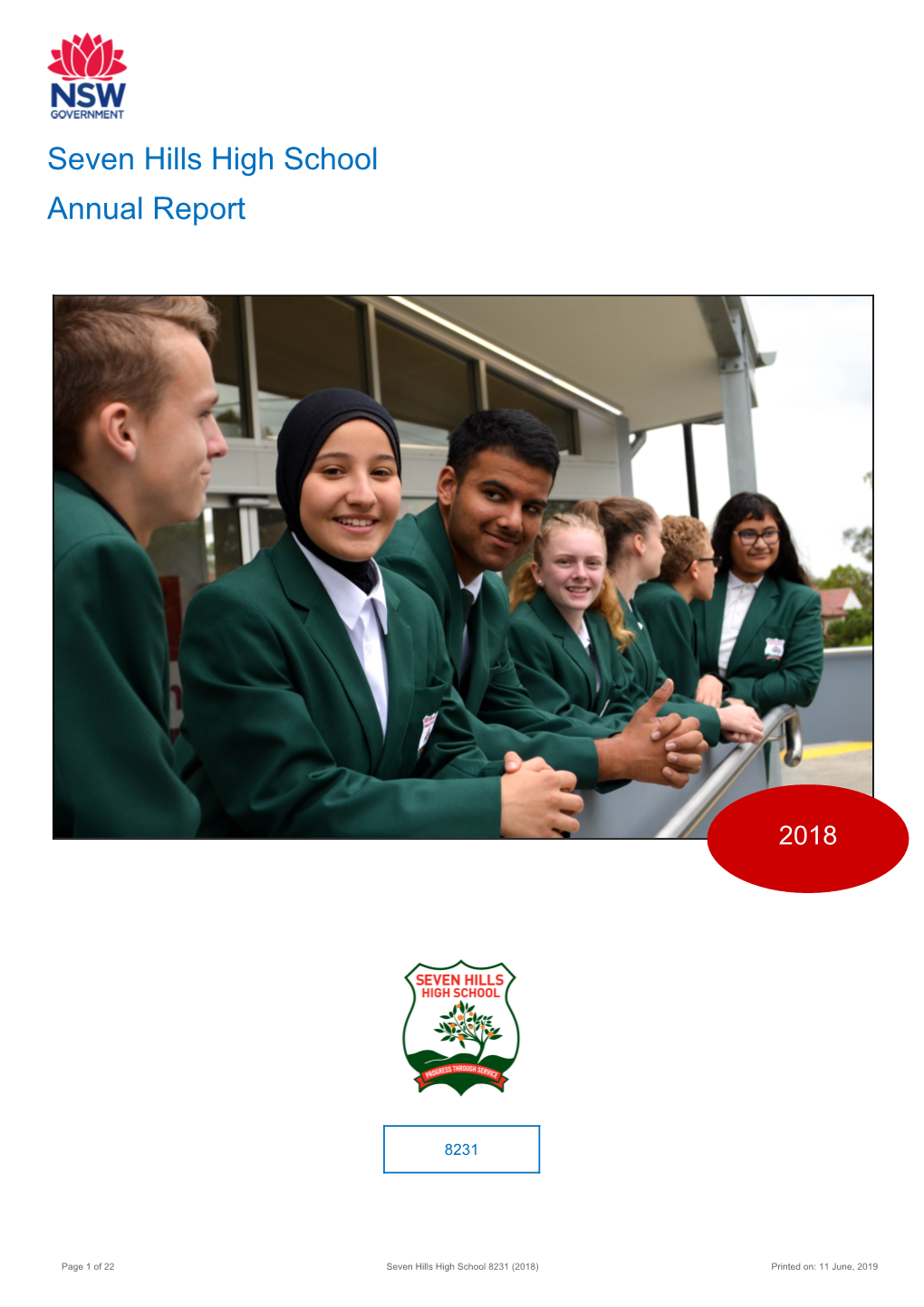 2018 Seven Hills High School Annual Report