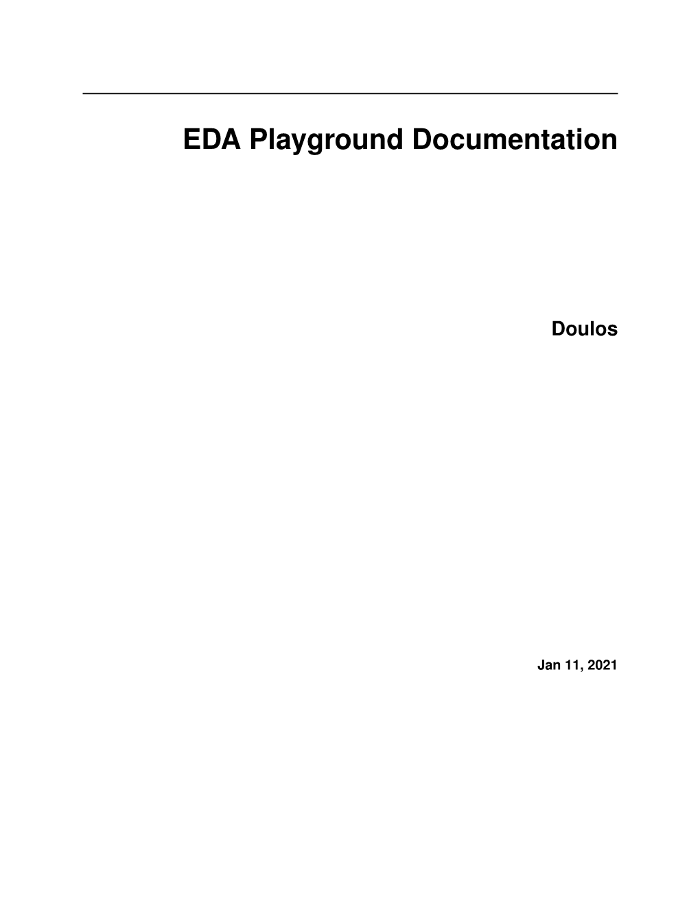 EDA Playground Documentation