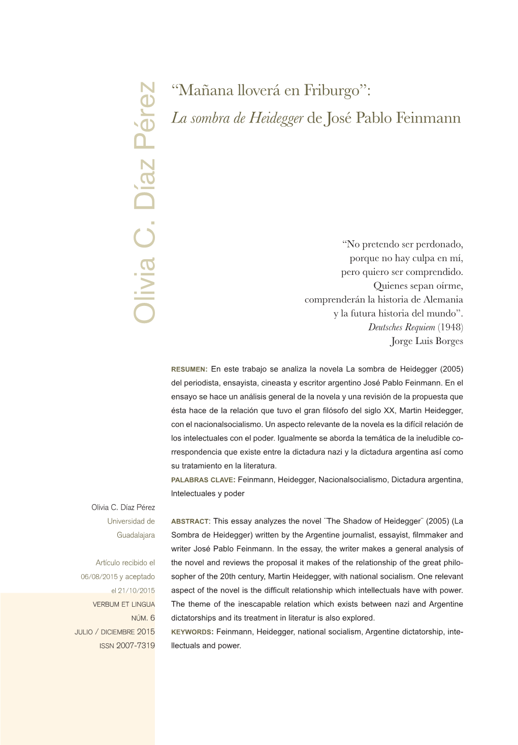 La Sombra De Heidegger De José Pablo Feinmann