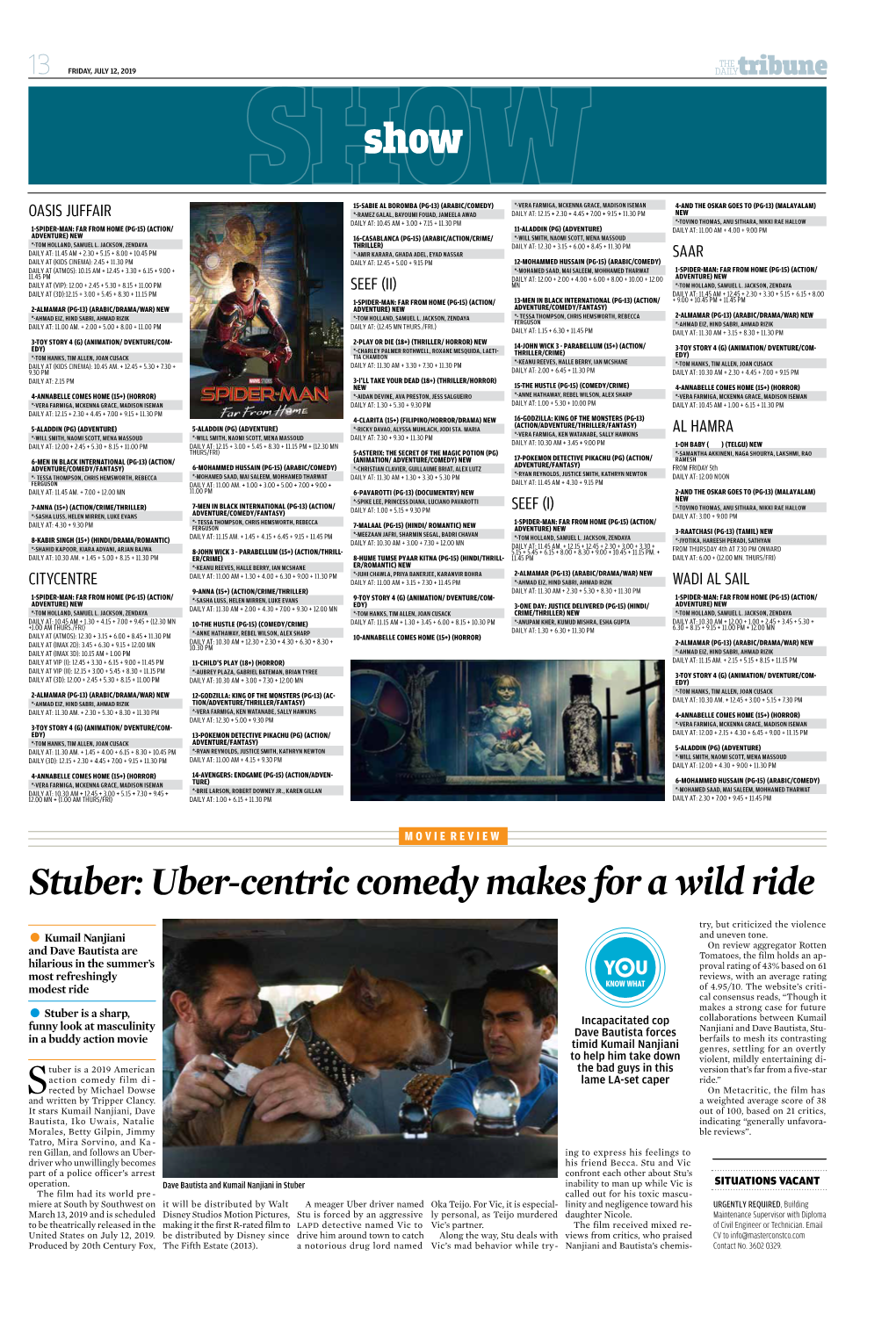 Stuber: Uber-Centric Comedy Makes for a Wild Ride