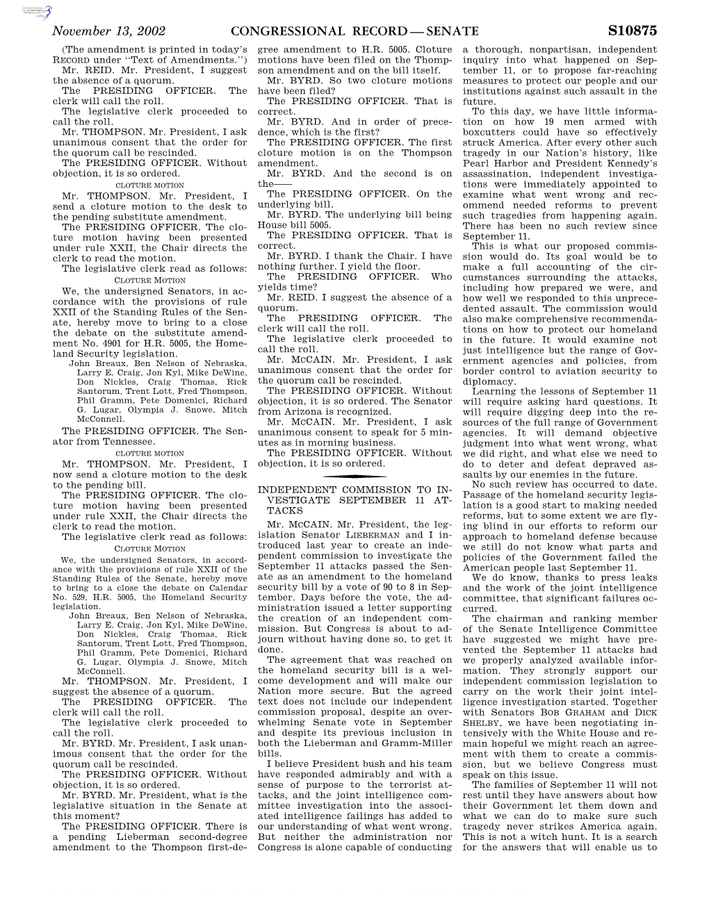 Congressional Record—Senate S10875