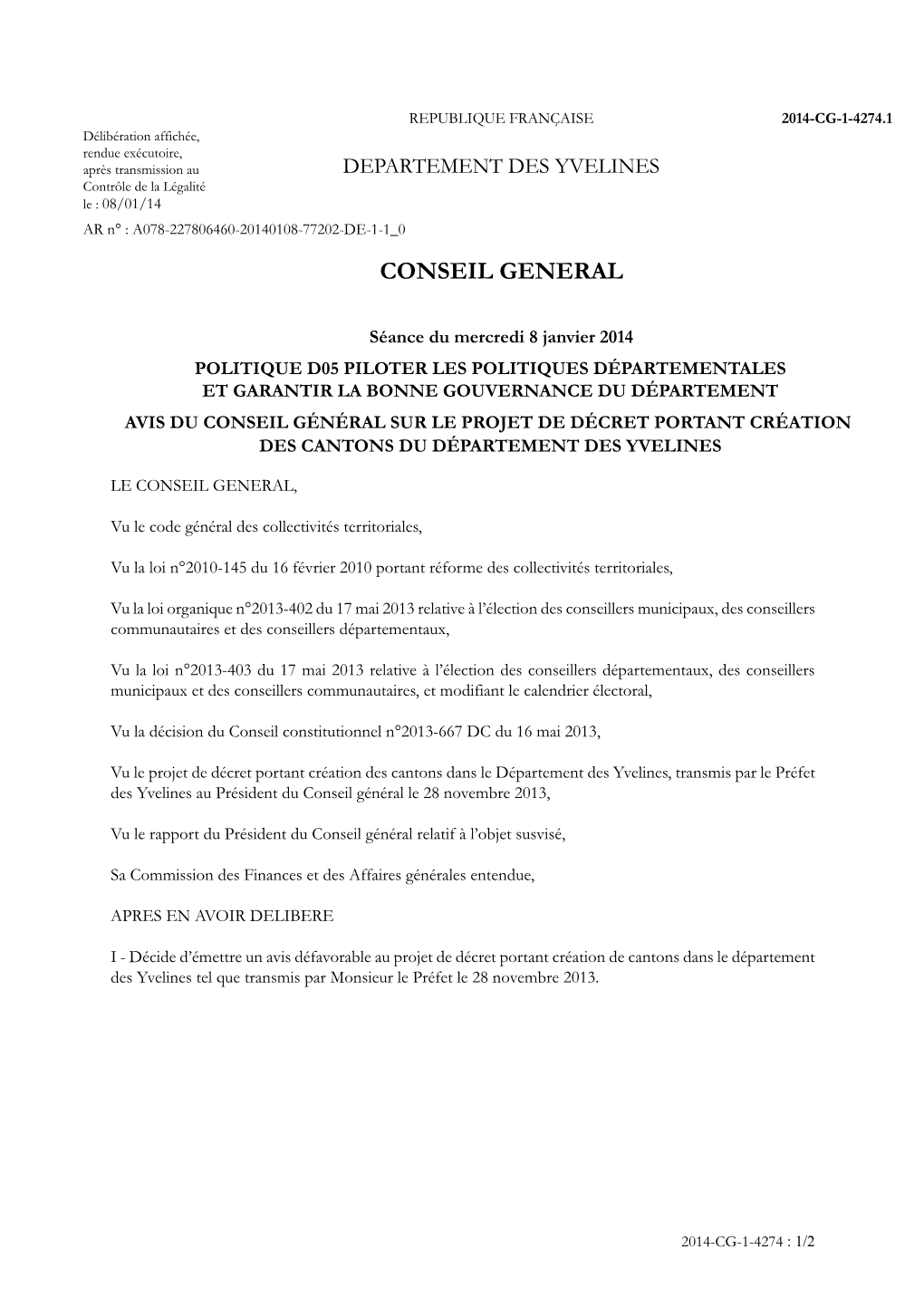 Conseil General