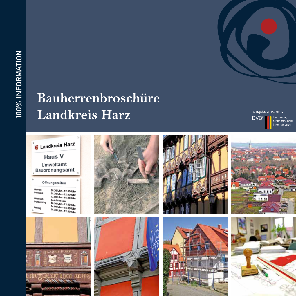 Bauherrenbroschüre Landkreis Harz Ausgabe 2015/2016 Landschaftsbau