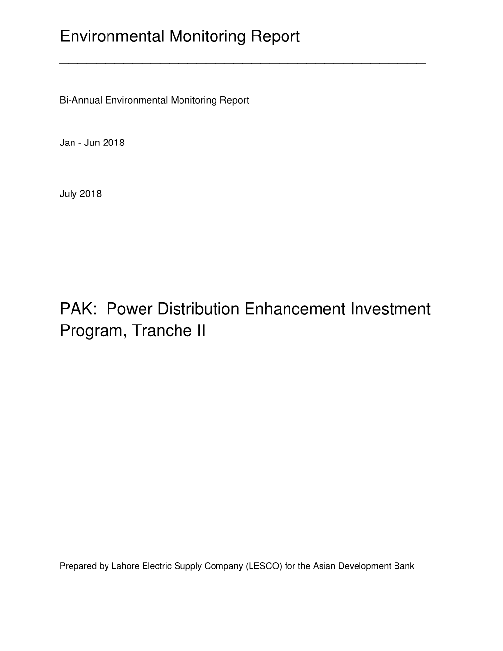 38456-033: Power Distribution Enhancement Investment Program