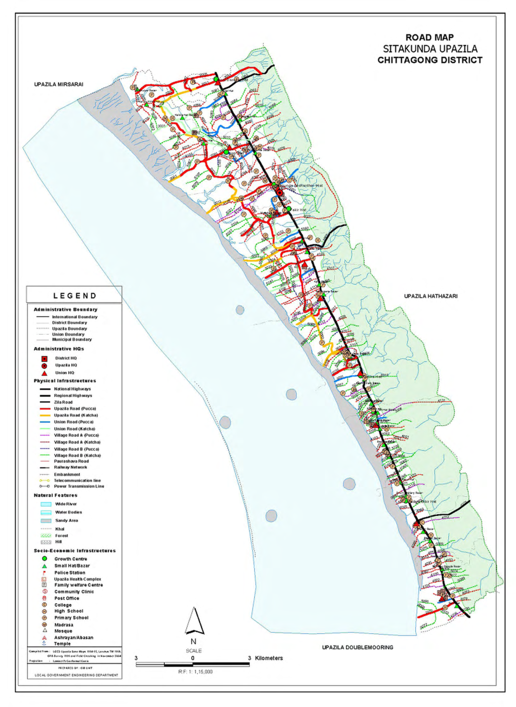 Inventory of LGED Road Network, March 2005, Bangladesh