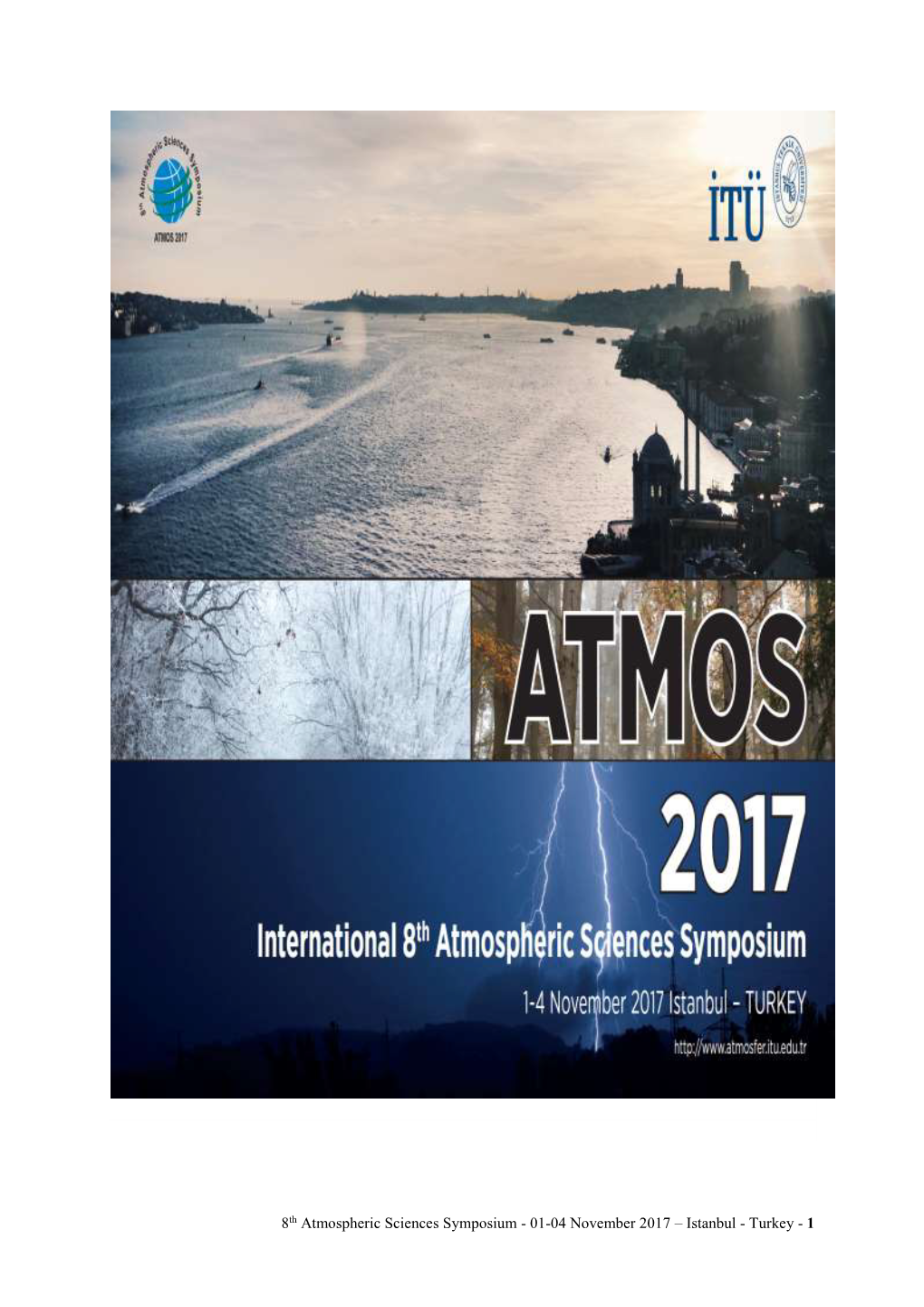 8Th Atmospheric Sciences Symposium - 01-04 November 2017 – Istanbul - Turkey - 1