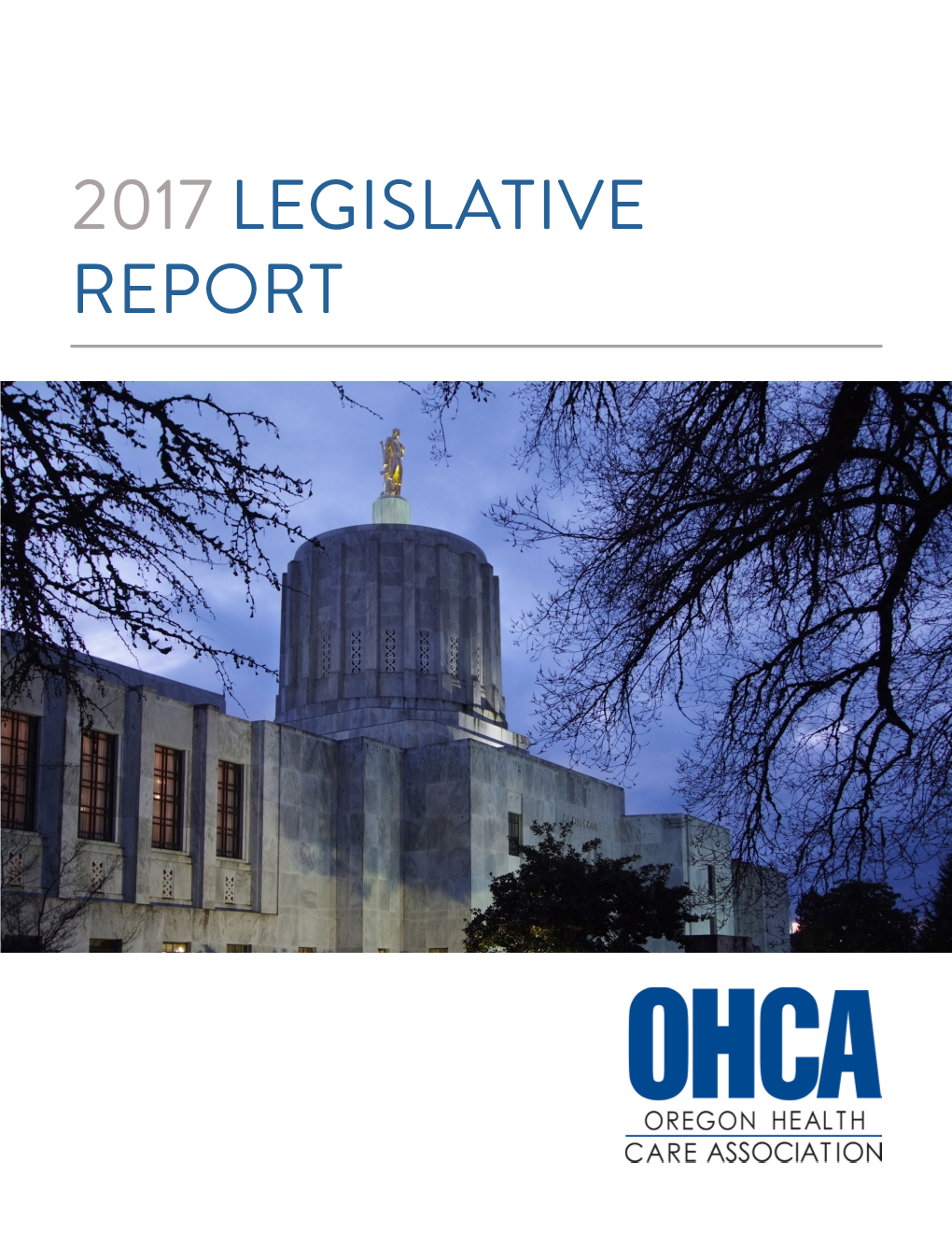 2017 Legislative Report Letter from the President