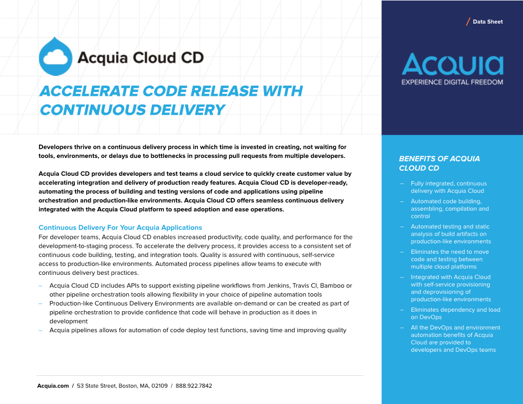 Accelerate Code Release with Continuous Delivery