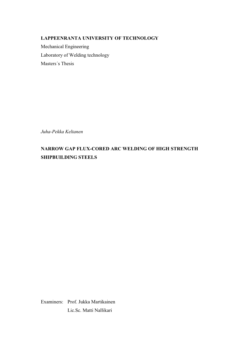 Thesis NG FCAW of High Strength Shipbuilding Steels .Pdf