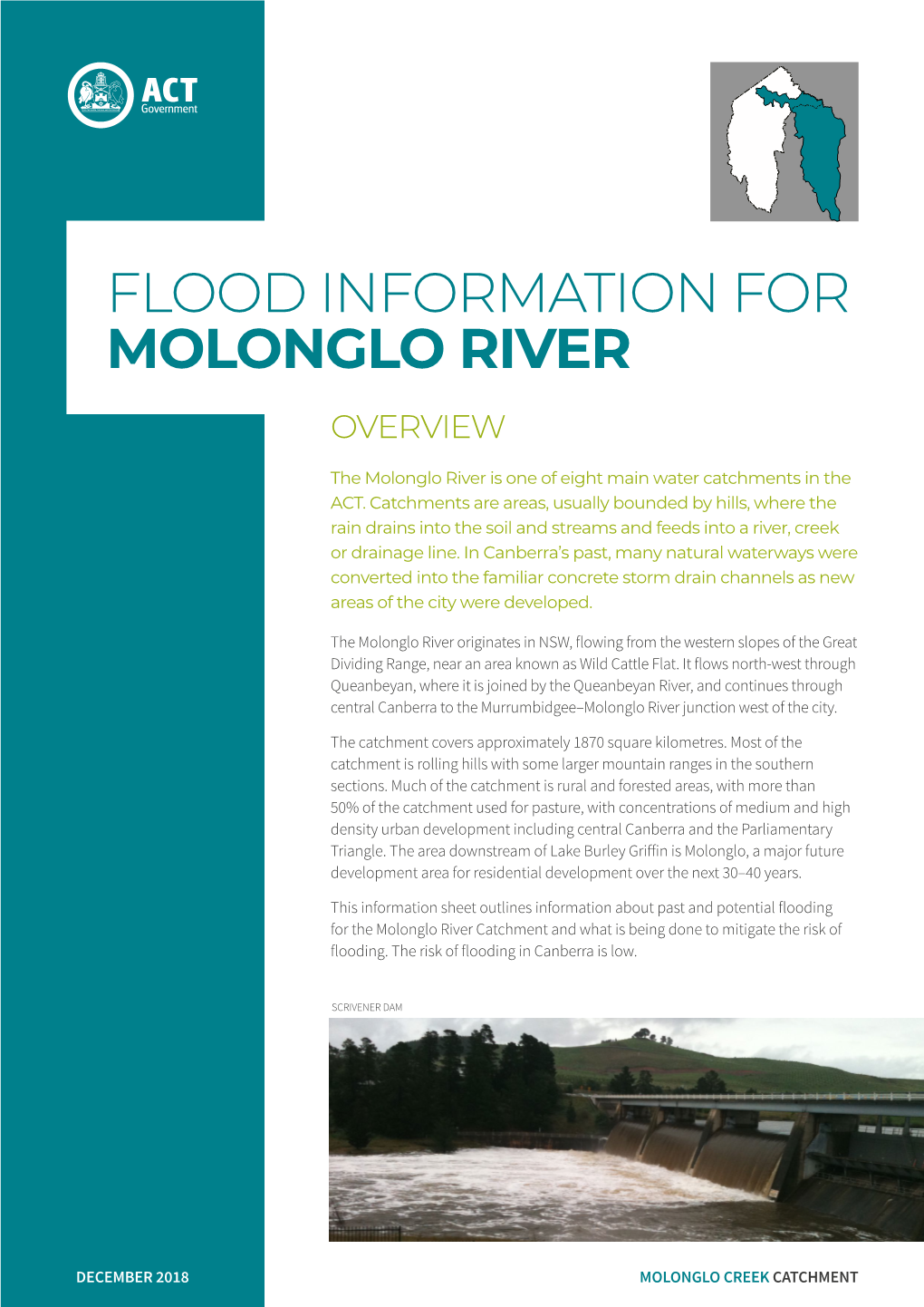 ACT Flood Information for Molonglo River