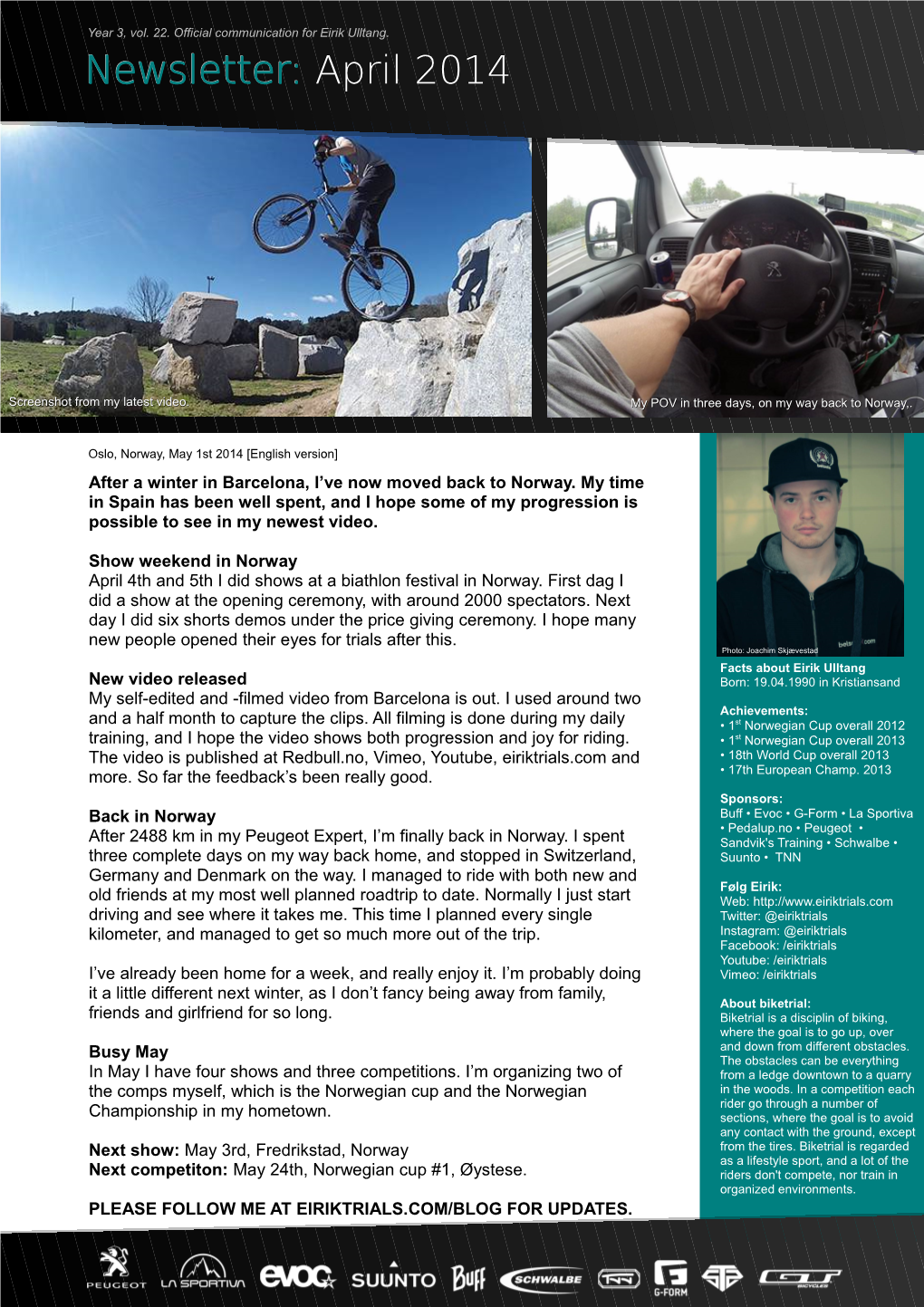 Newsletter: April 2014