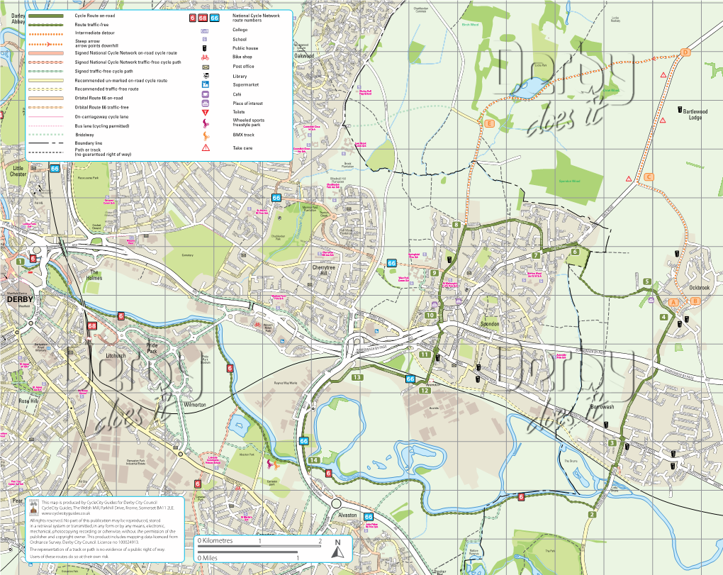 Ockbrook Cycle Route Courtesy