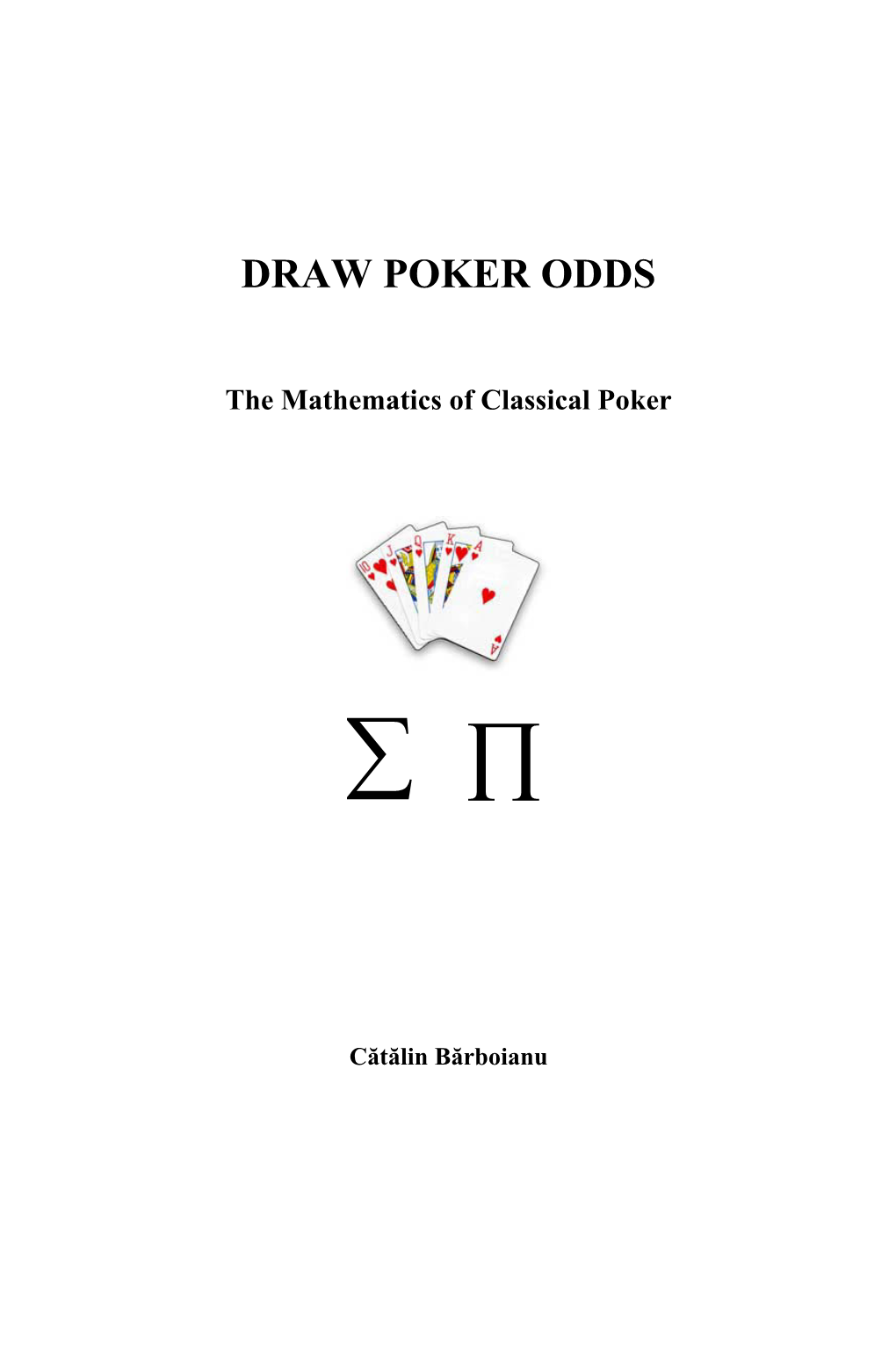 Draw Poker Odds