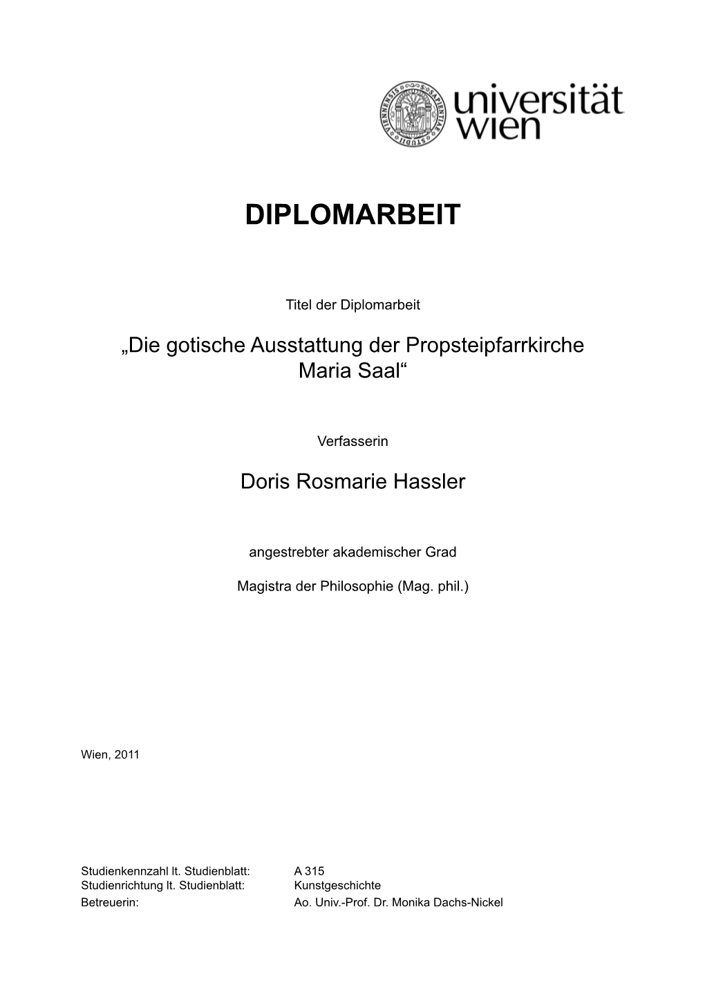 Diplomarbeit