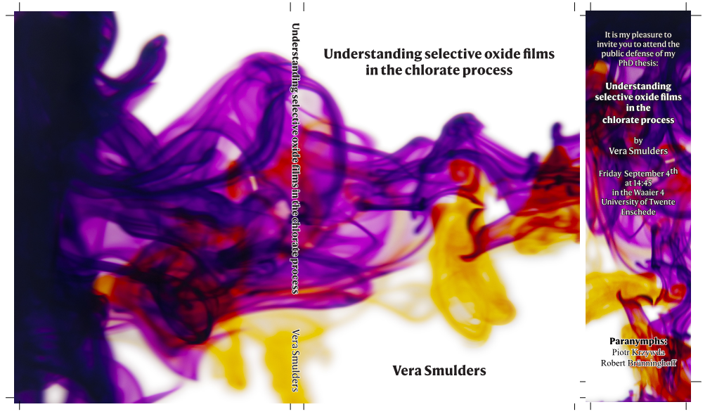 Understanding Selective Oxide Films in the Chlorate Process Vera Smulders Understanding Selective Oxide Films in the Chlorate Process