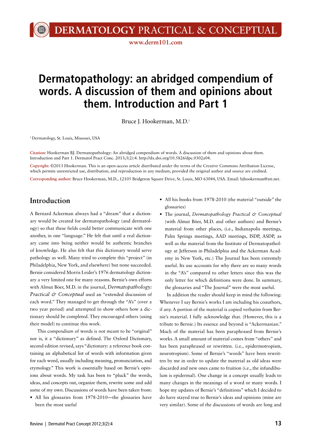 Dermatology: Practical and Conceptual