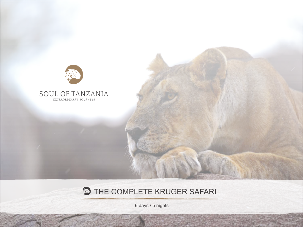 The Complete Kruger Safari