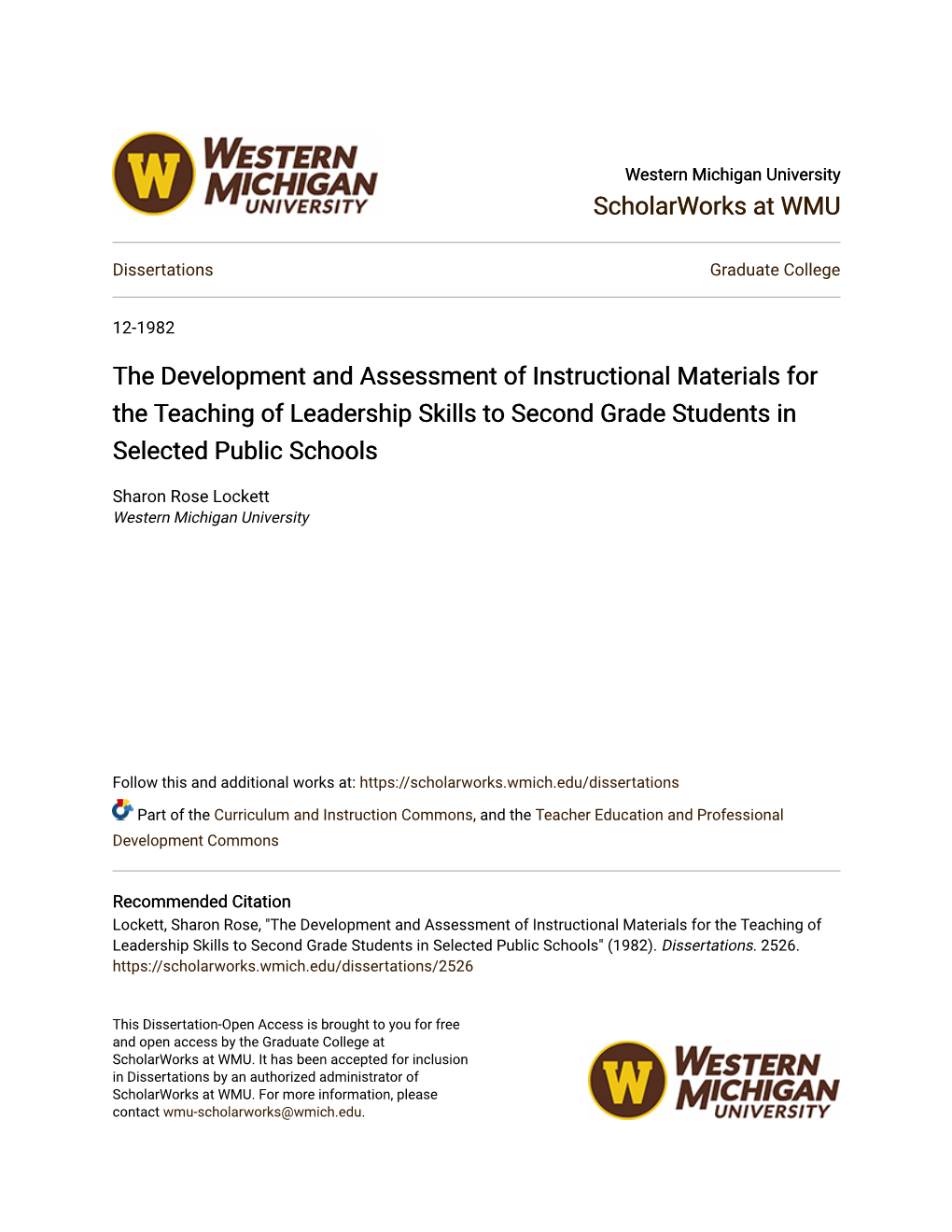 The Development and Assessment of Instructional Materials for the Teaching of Leadership Skills to Second Grade Students in Selected Public Schools