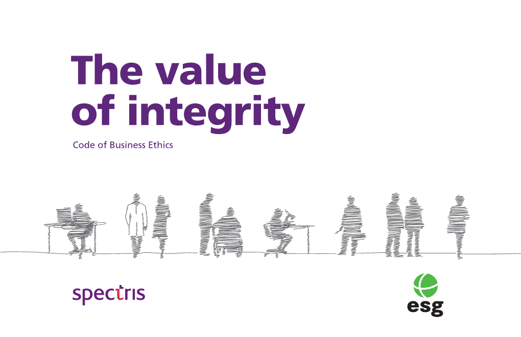 The Value of Integrity Code of Business Ethics