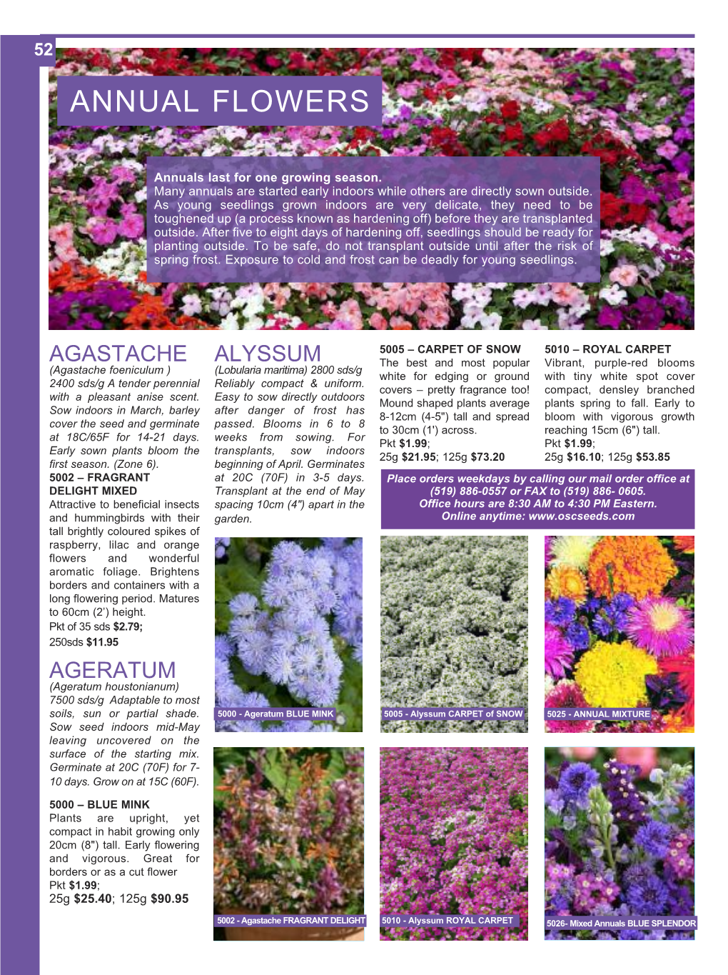 OSC Annual Flower Seeds