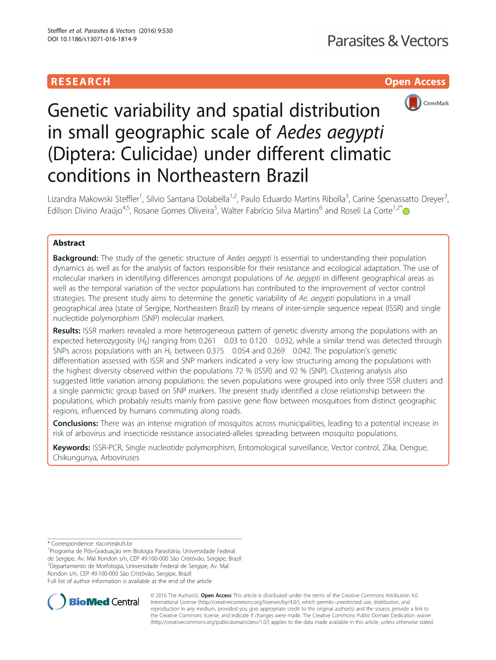 Genetic Variability and Spatial Distribution in Small