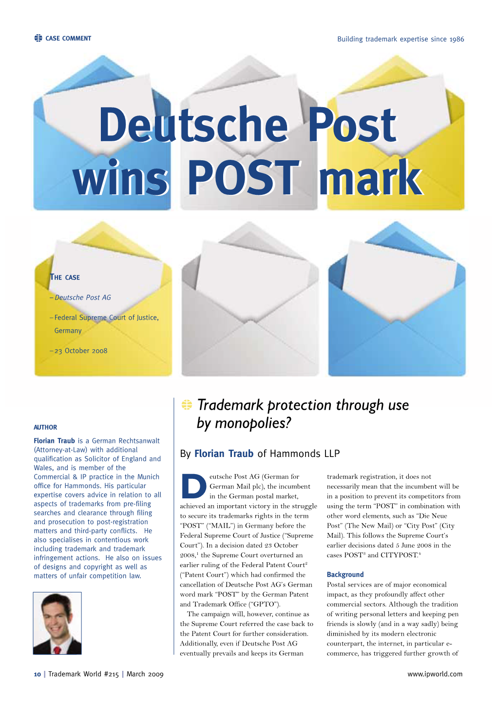 Deutsche Post Wins POST Mark Deutsche