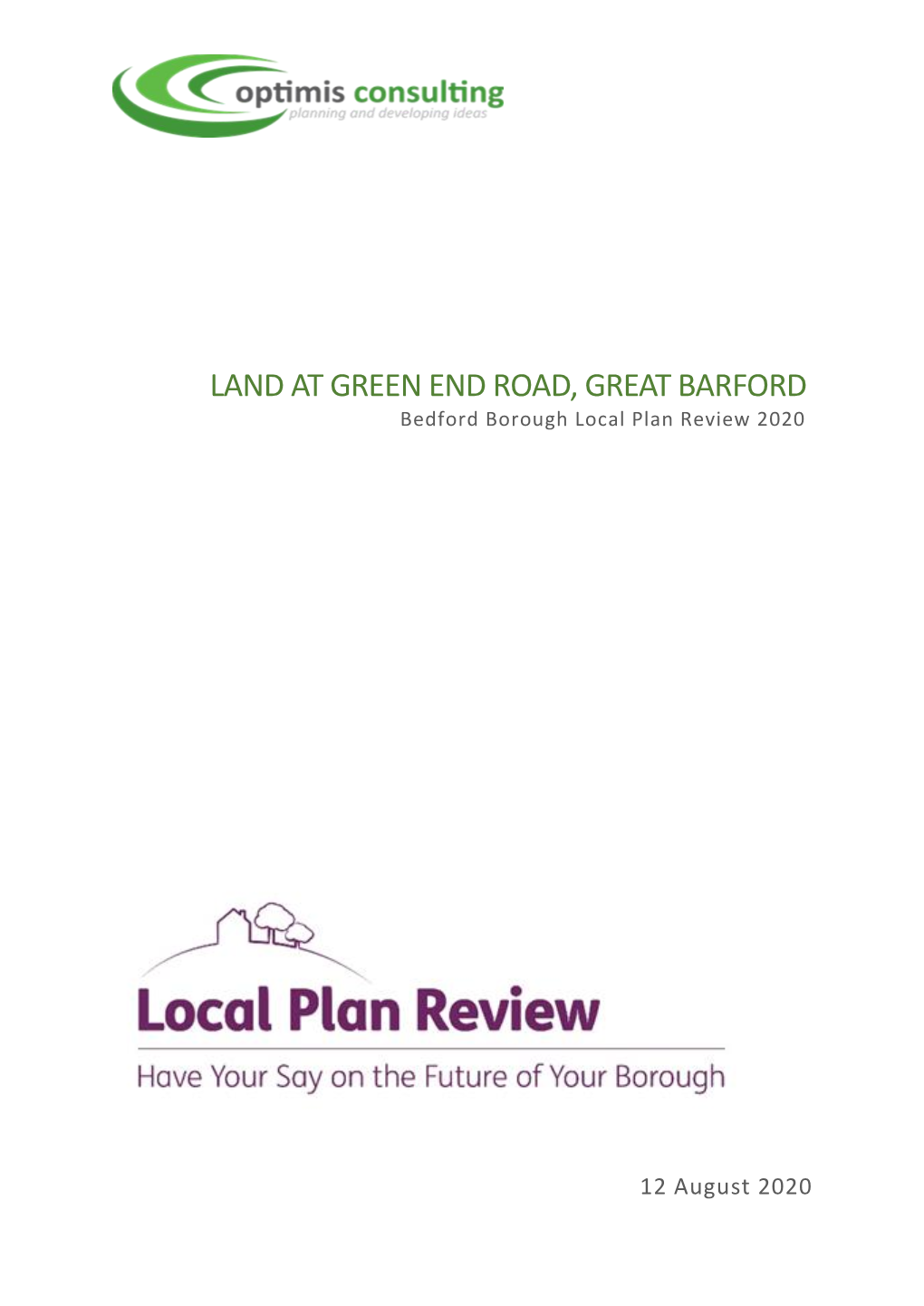 LAND at GREEN END ROAD, GREAT BARFORD Bedford Borough Local Plan Review 2020