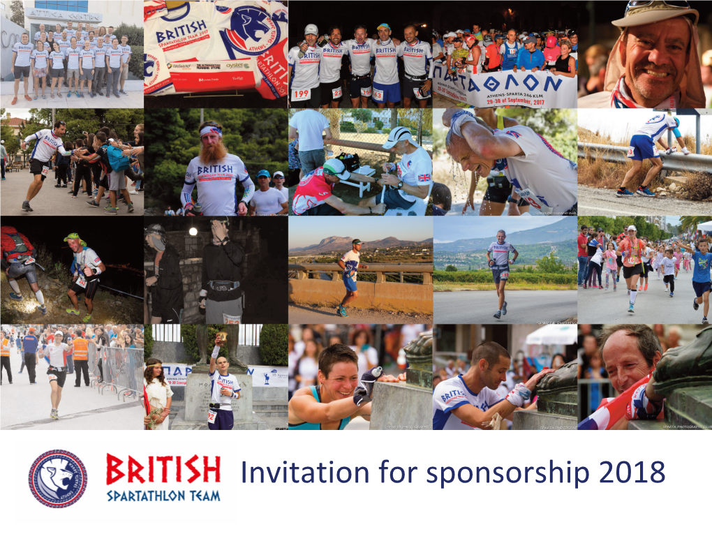 Iinvitation for Sponsorship 2018 on Spartathlon…