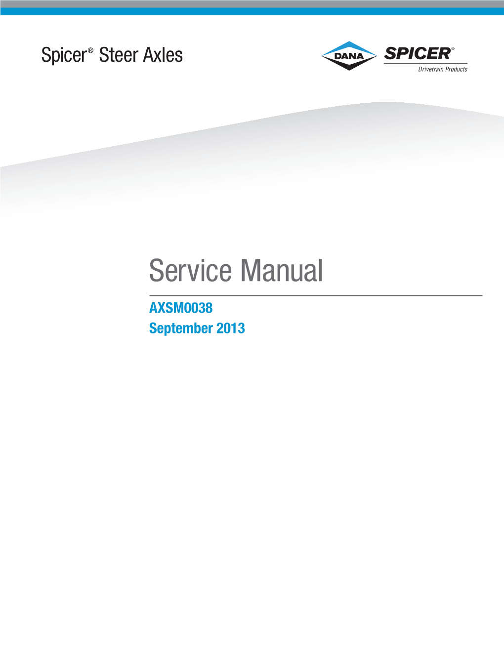 Steer Axles Service Manual