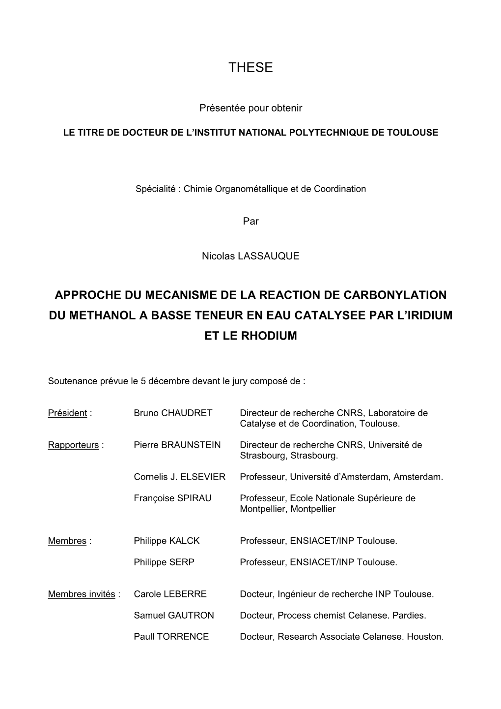 Rhodium/Iodide Catalyzed Methanol Carbonylation