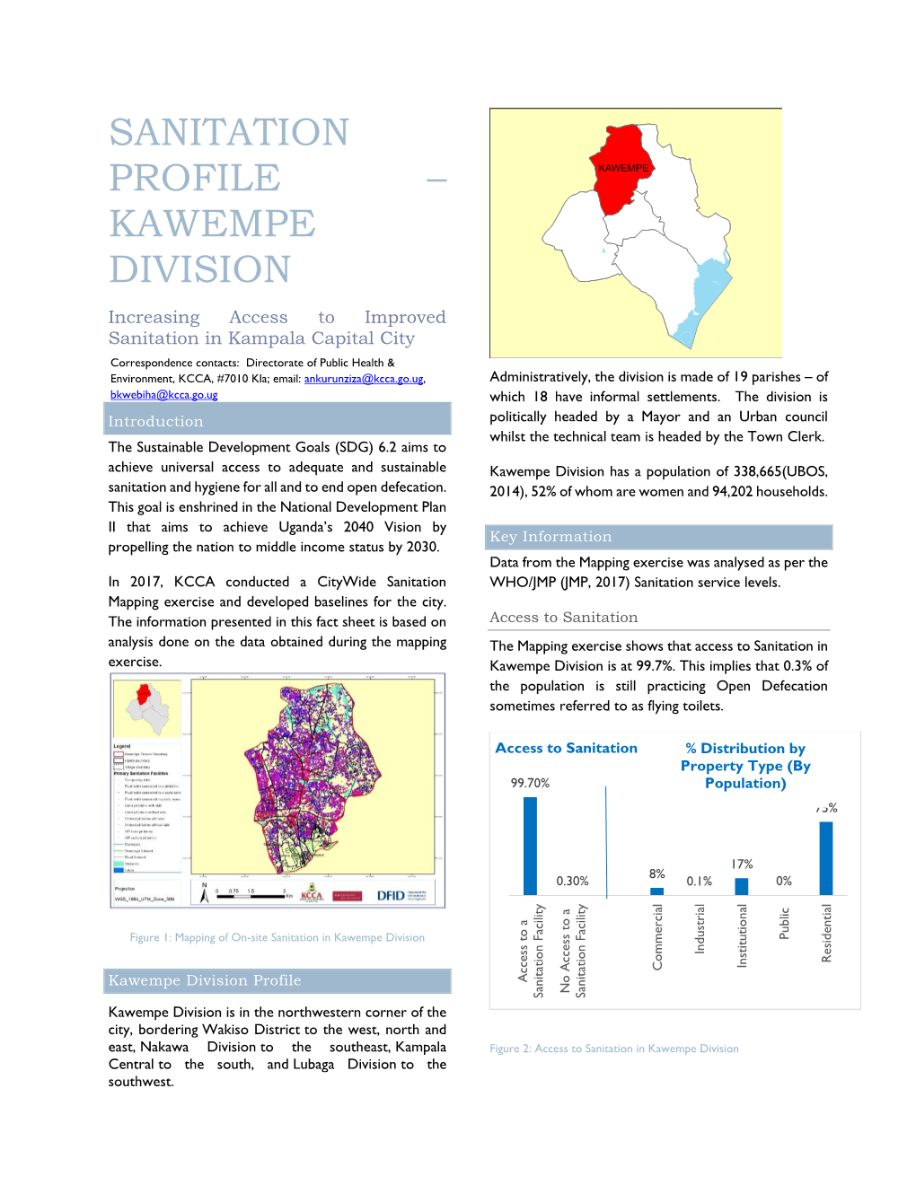 Sanitation Profile – Kawempe Division